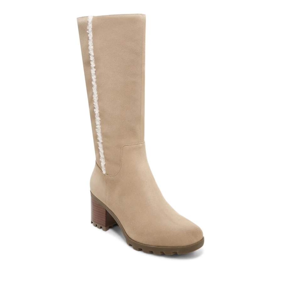 VIONIC Women's Waterproof Tall Boots in Wheat - Brenna Style for Comfort and Durability