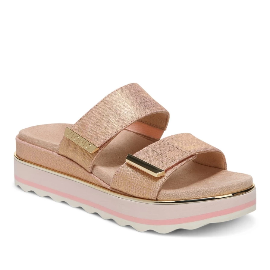 VIONIC Women's Brandie Platform Sandals – Comfortable & Stylish Orthotic Support