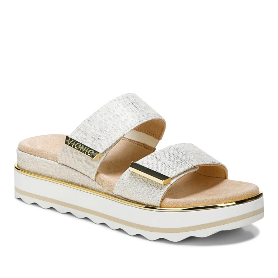 VIONIC Women's Brandie Platform Sandals – Comfortable & Stylish Orthotic Support
