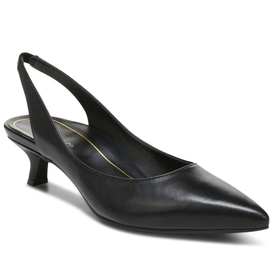 VIONIC Women's Ziva Kitten Heel Shoes - Comfortable & Stylish Low Heel Pumps