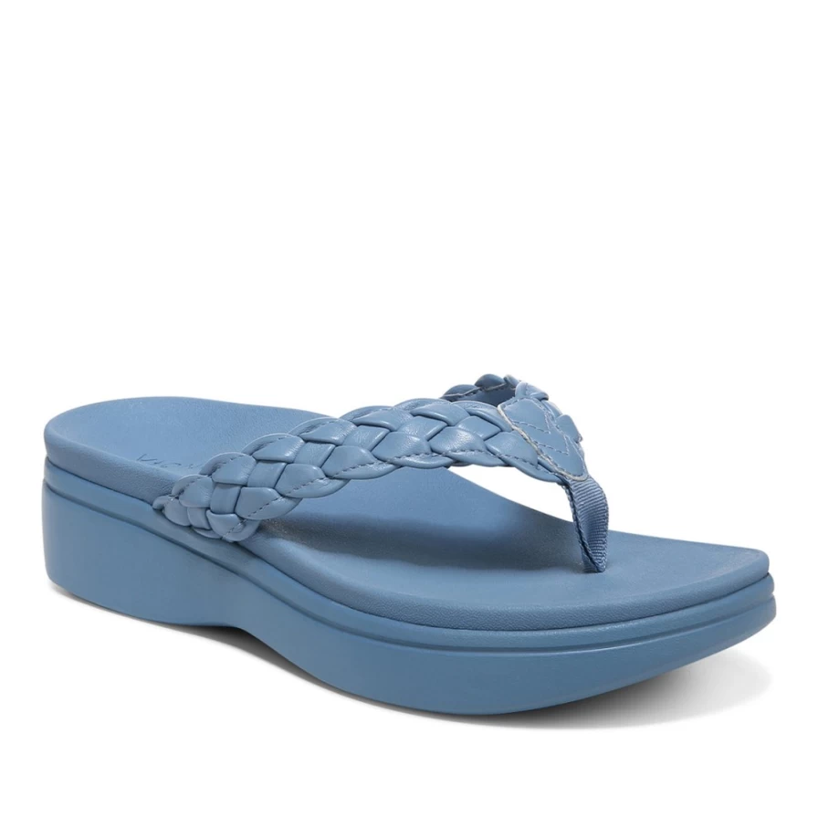 VIONIC Women's Kenji Platform Sandal II - Comfortable Orthotic Support Footbed