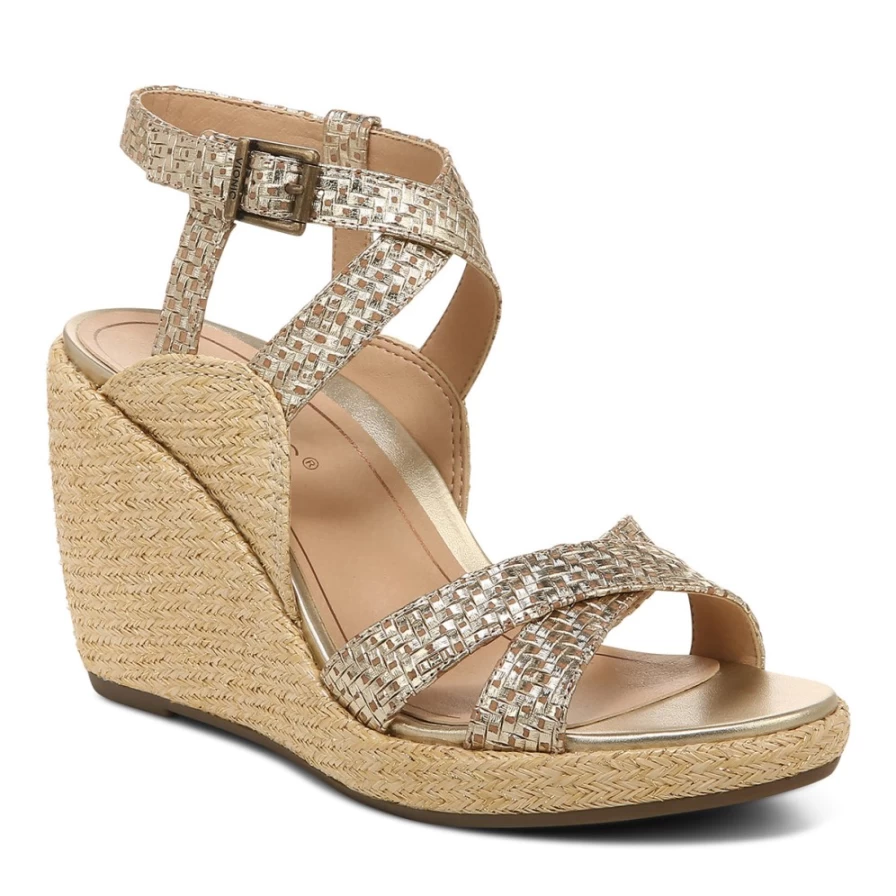 VIONIC Women's Bonita Comfort Wedge Sandals for Arch Support