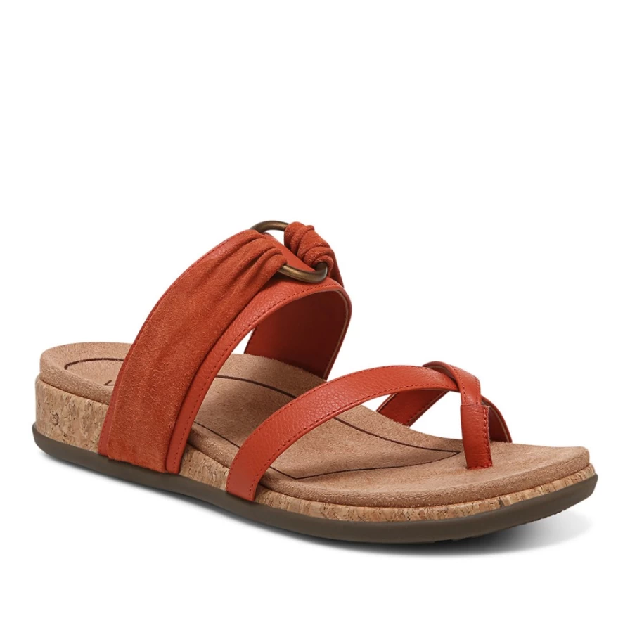 VIONIC Women's Landyn Comfort Slide Sandals – Supportive & Stylish Footbed Slides