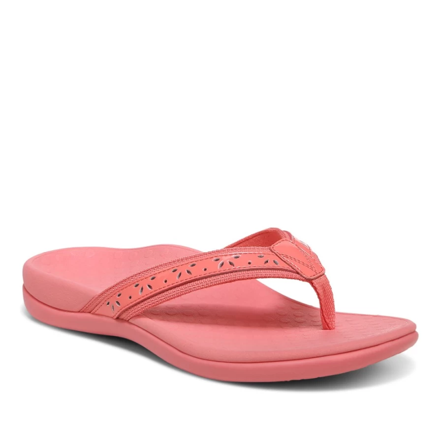 VIONIC Women's Casandra III Toe Post Sandals - Comfortable & Stylish Foot Support