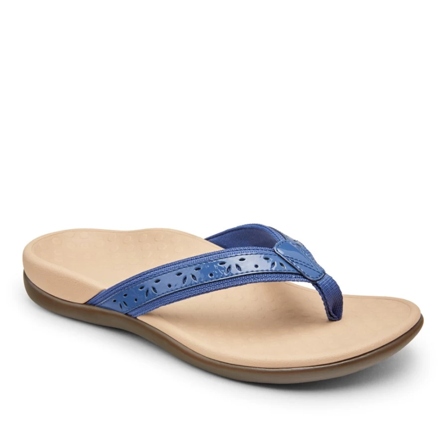 VIONIC Women's Casandra Toe Post Sandal II - Comfortable Orthotic Flip Flops for Women