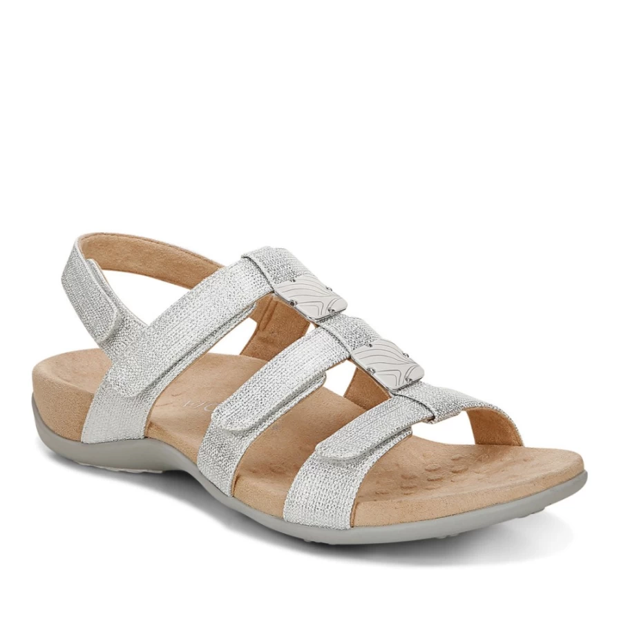 VIONIC Women's Amber Adjustable Wide Width Sandals for Comfort & Support