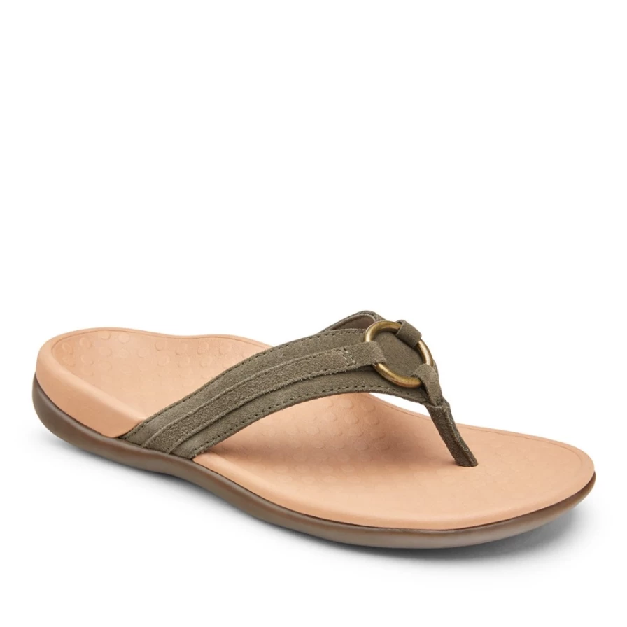 VIONIC Women's Aloe Toe Post Sandal II - Comfortable & Stylish Flip Flops