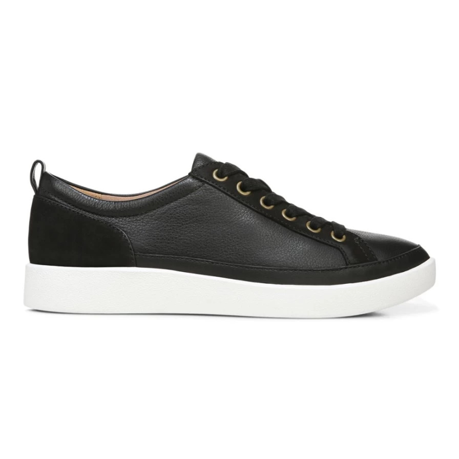 VIONIC Women's Winny Wide Width Sneakers in Black - Comfortable Slip-On Shoes