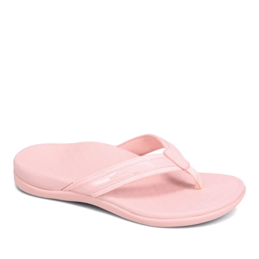 VIONIC Women's Tide II Toe Post Sandal - Comfortable Arch Support Flip Flops